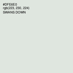 #DFE6E0 - Swans Down Color Image